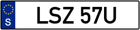 Trailer License Plate